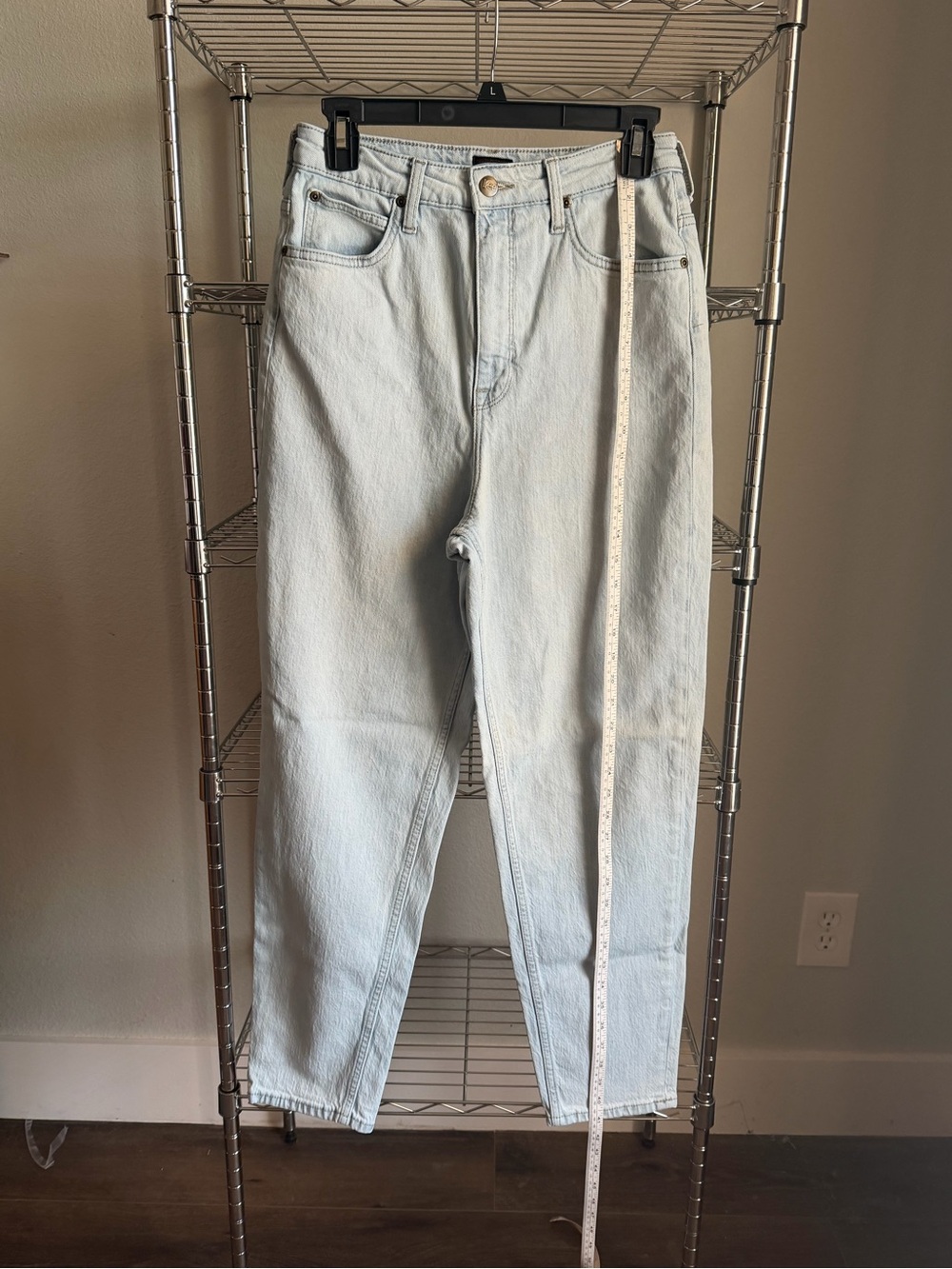 Lee Light Blue High-Rise Jeans - Straight Leg